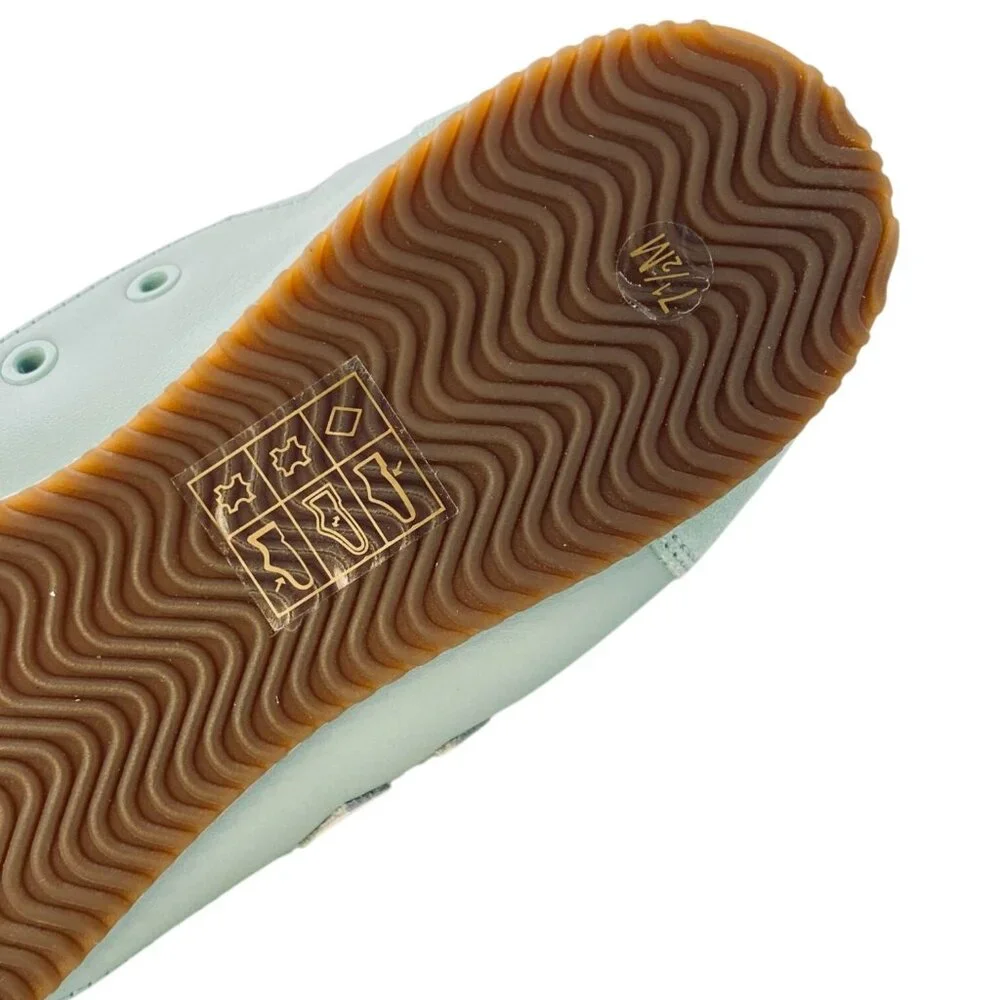 Tory Burch Mint Green & White Leather & Suede Sneakers Womens Size 7.5M - Picture 13 of 13